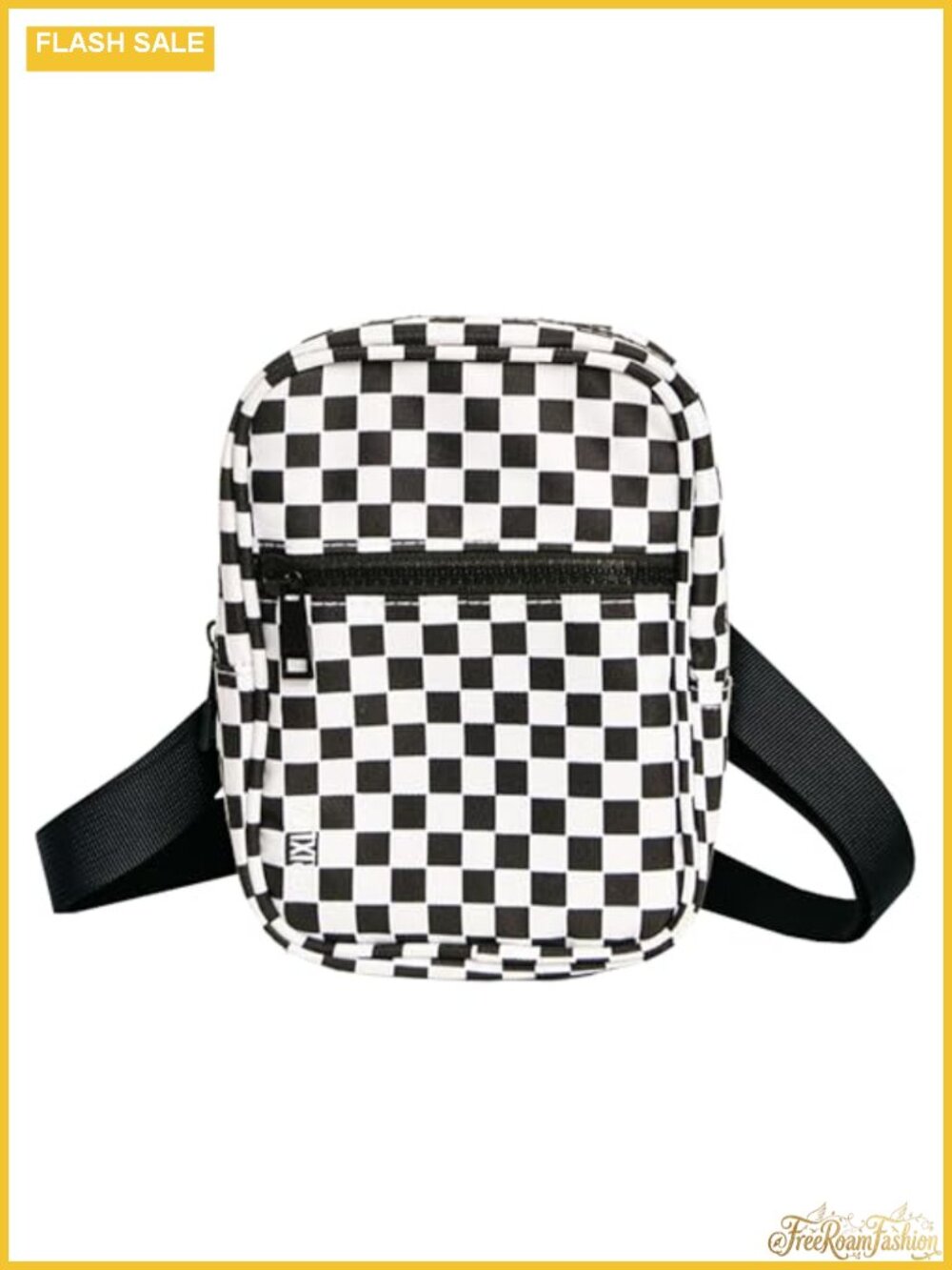 Nylon Crossbody Sling Bag 9 Pocket Travel Purse Multi-Wear
